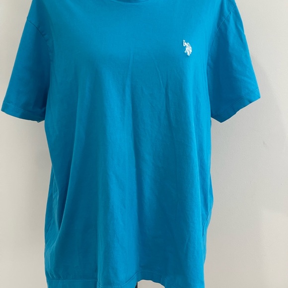 U.S. Polo Assn. Other - U.S. Polo Association L Blue Sleeve‎ Sleeve T-Shirt w Embroidered White Logo 205